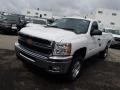 2014 Summit White Chevrolet Silverado 2500HD LT Regular Cab 4x4  photo #2