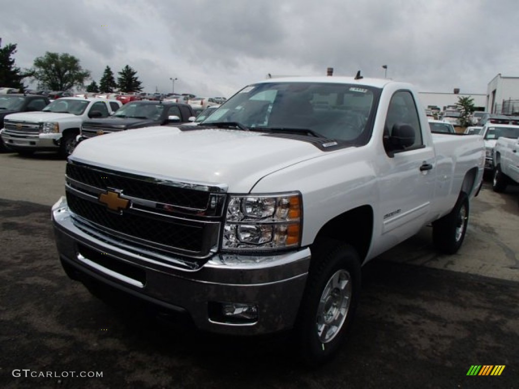 Summit White 2014 Chevrolet Silverado 2500HD LT Regular Cab 4x4 Exterior Photo #82760460