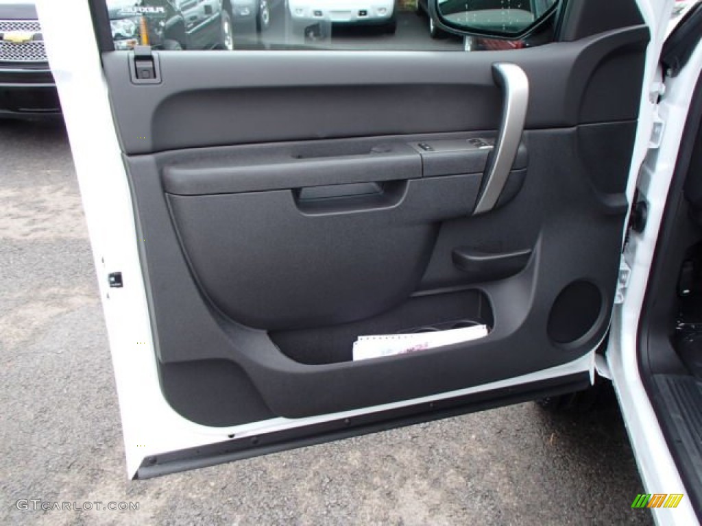 2014 Chevrolet Silverado 2500HD LT Regular Cab 4x4 Ebony Door Panel Photo #82760664