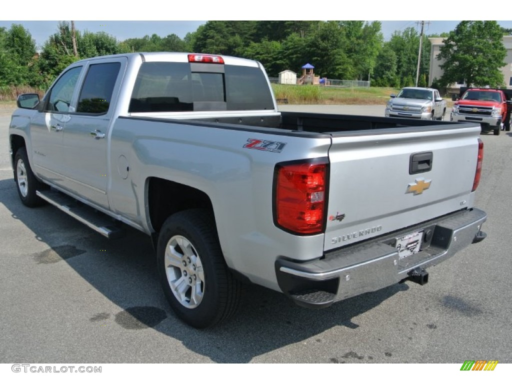 2014 Silverado 1500 LTZ Z71 Crew Cab 4x4 - Silver Ice Metallic / Jet Black/Dark Ash photo #4