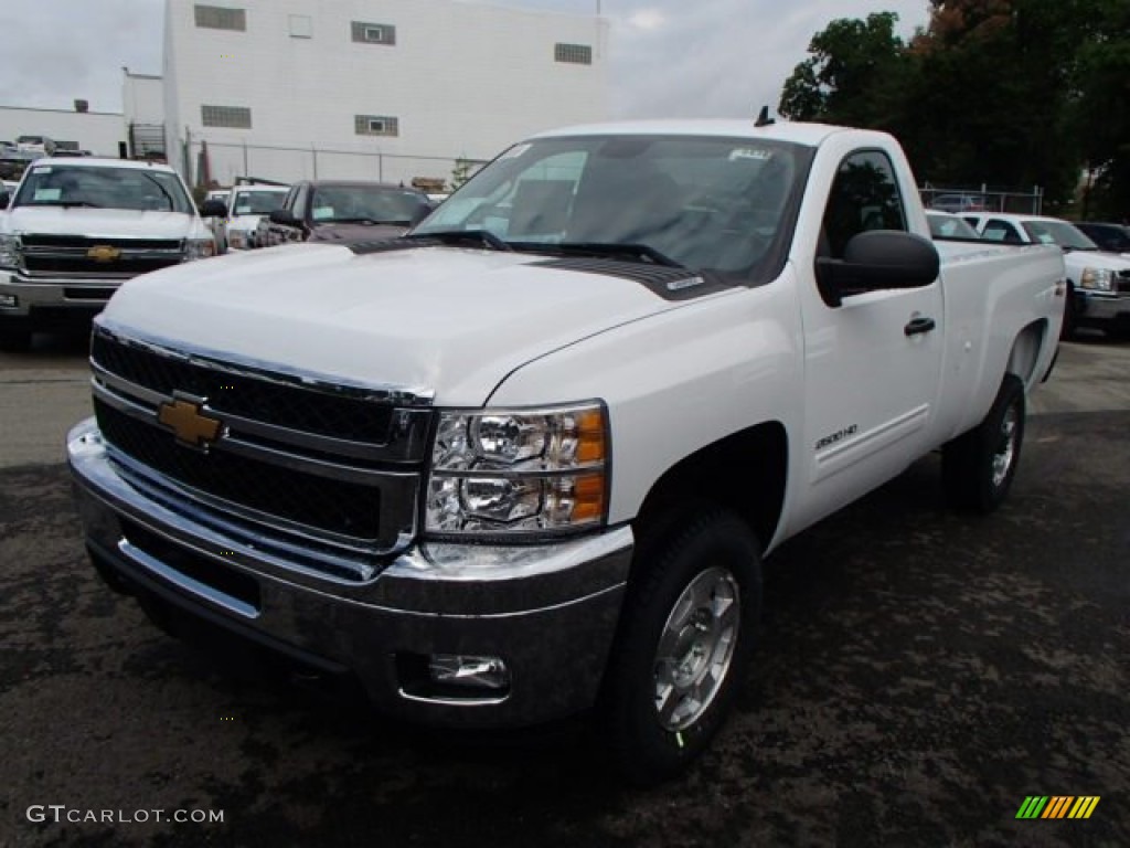 Summit White 2014 Chevrolet Silverado 2500HD LT Regular Cab 4x4 Exterior Photo #82761321