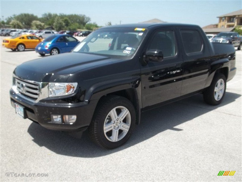 2012 Ridgeline RTL - Crystal Black Pearl / Black photo #1