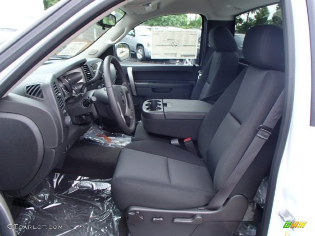 Ebony Interior 2014 Chevrolet Silverado 2500HD LT Regular Cab 4x4 Photo #82761904