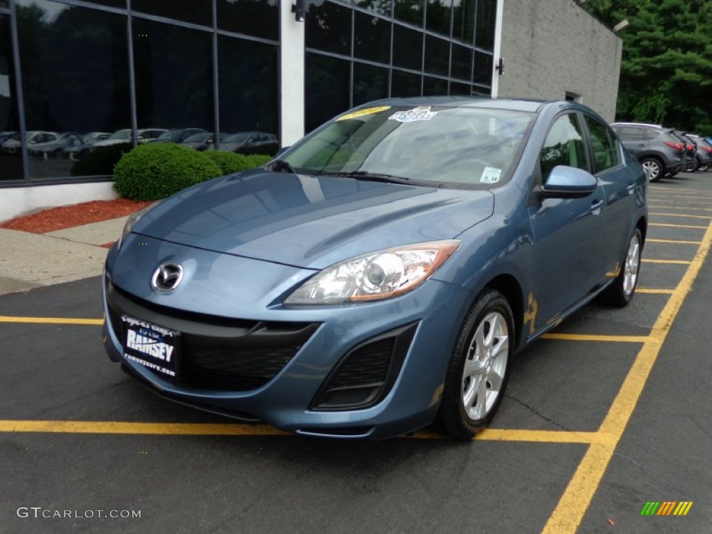 2010 MAZDA3 i Touring 4 Door - Gunmetal Blue Mica / Black photo #1