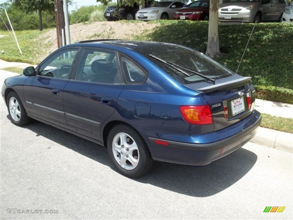 2003 Elantra GT Hatchback - Carbon Blue / Dark Gray photo #4