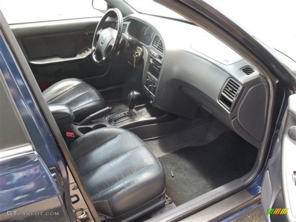 2003 Elantra GT Hatchback - Carbon Blue / Dark Gray photo #11