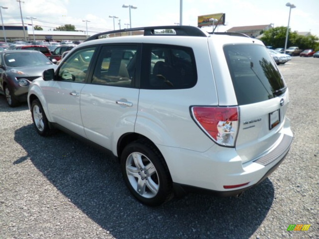 2010 Forester 2.5 X Limited - Satin White Pearl / Platinum photo #9