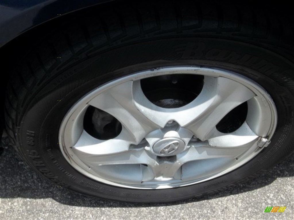 2003 Elantra GT Hatchback - Carbon Blue / Dark Gray photo #25