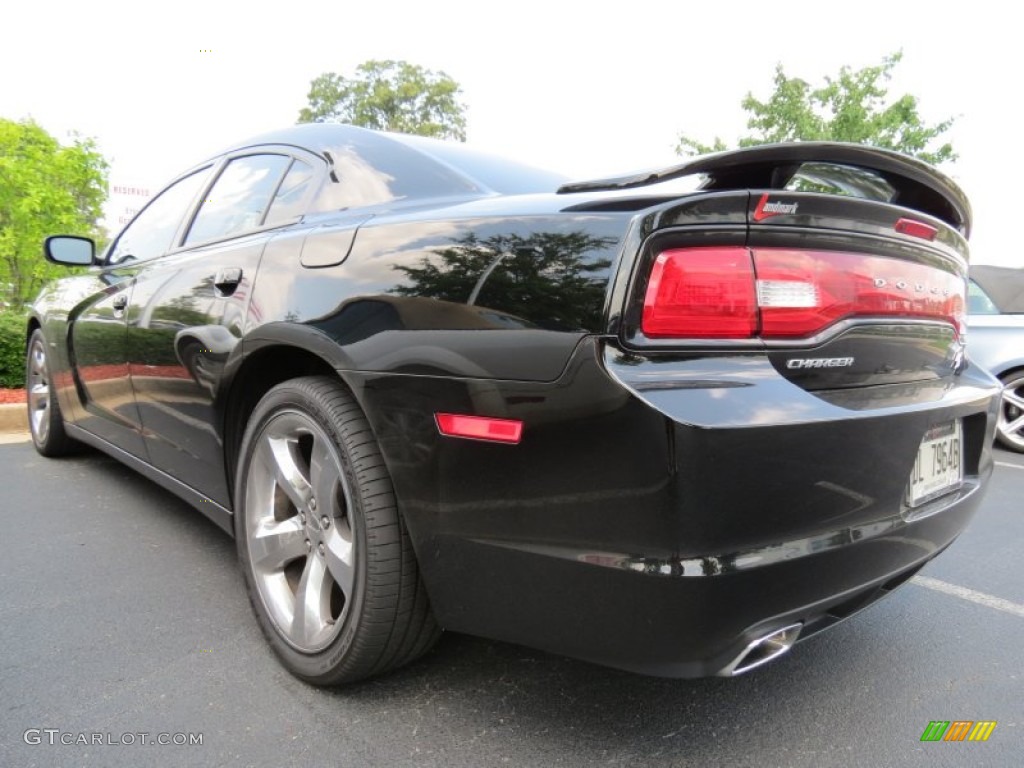 2012 Charger R/T Road and Track - Pitch Black / Black photo #2