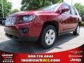 2014 Deep Cherry Red Crystal Pearl Jeep Compass Latitude  photo #1