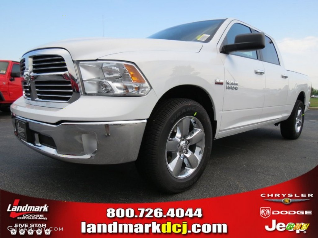 2013 1500 Big Horn Crew Cab - Bright White / Black/Diesel Gray photo #1