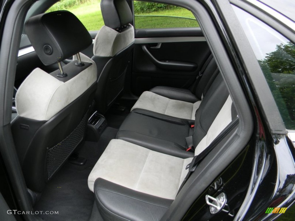 Black/Silver Interior 2005 Audi S4 4.2 quattro Sedan Photo #82766712