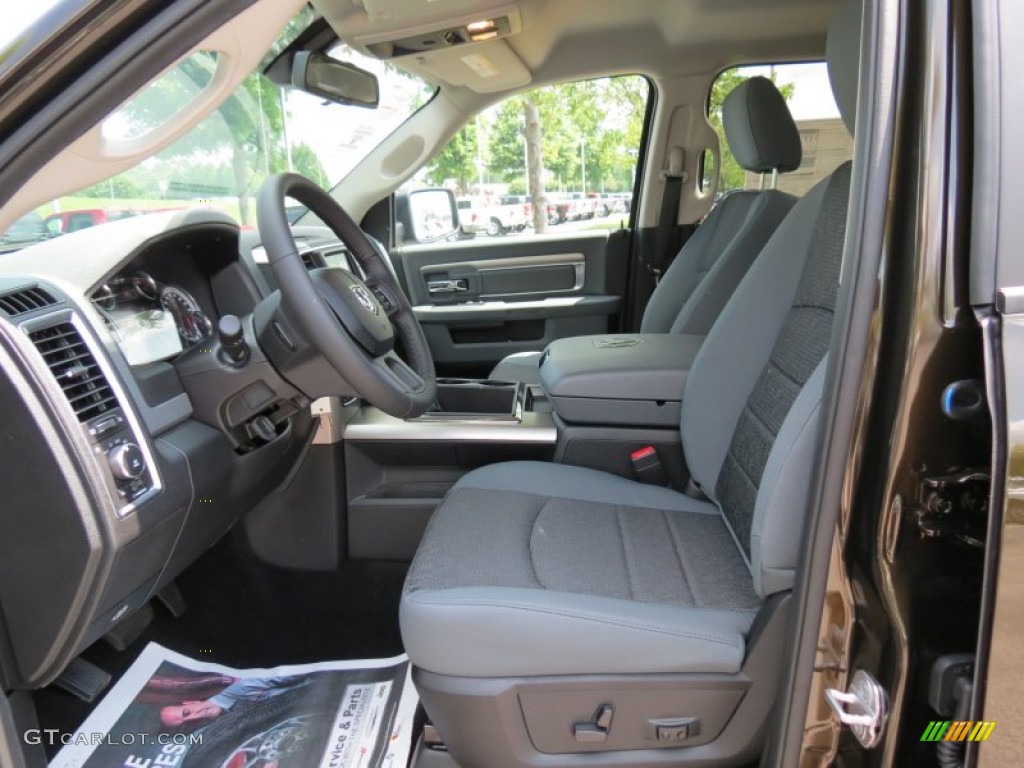 Black/Diesel Gray Interior 2013 Ram 1500 Big Horn Crew Cab 4x4 Photo #82766816