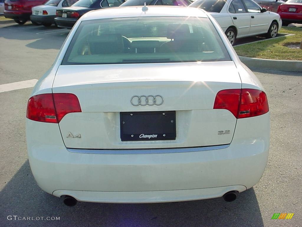 2008 A4 3.2 Sedan - Ibis White / Beige photo #4