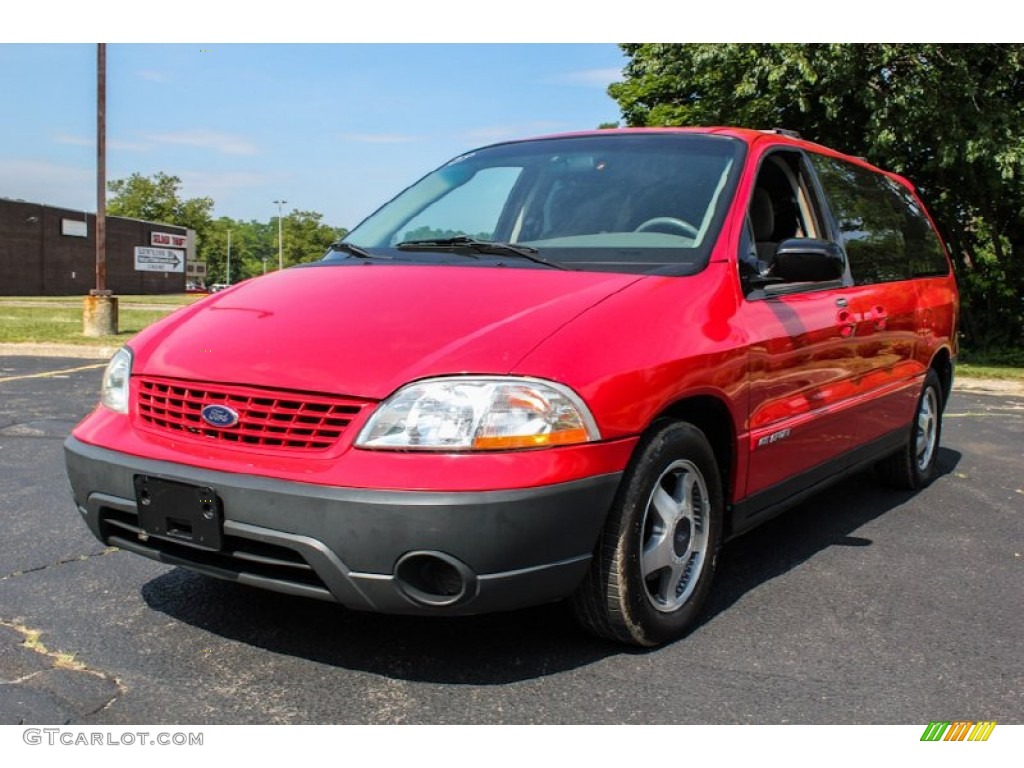 2001 Windstar SE Sport - Bright Red Metallic / Medium Graphite photo #1