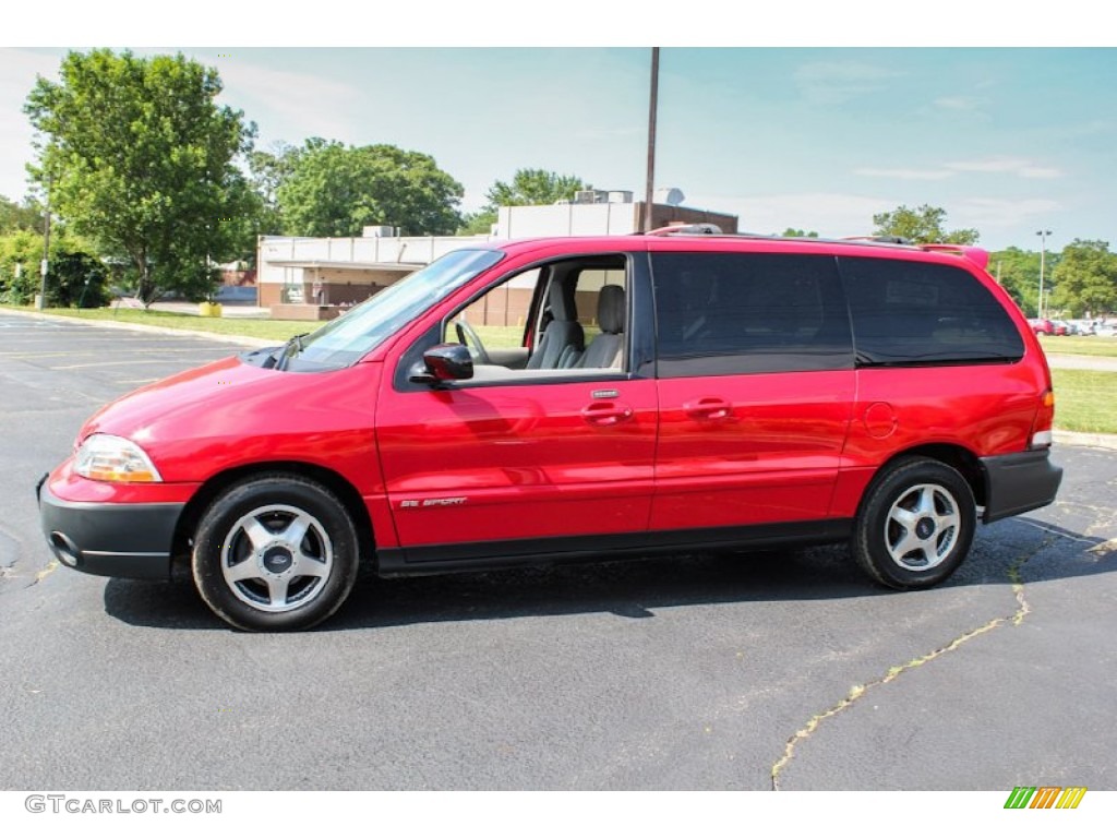 2001 Windstar SE Sport - Bright Red Metallic / Medium Graphite photo #3
