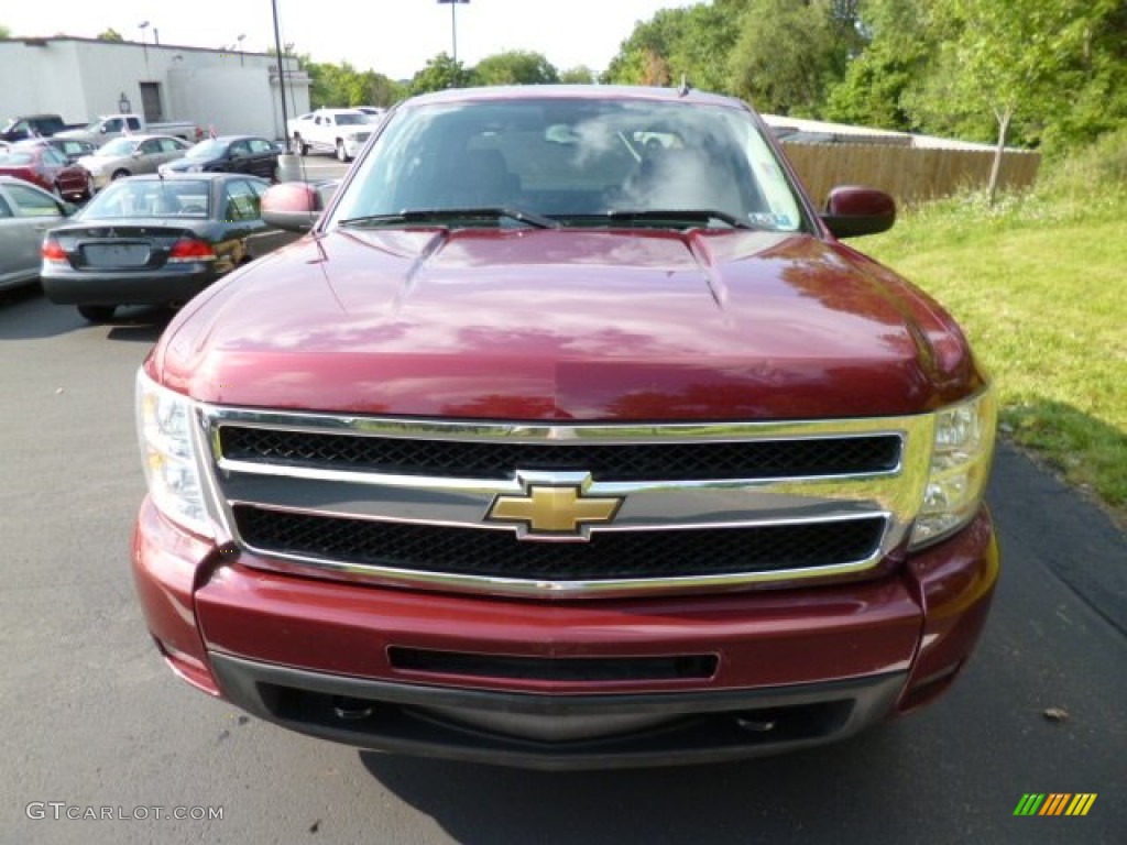 2009 Silverado 1500 LTZ Crew Cab 4x4 - Deep Ruby Red Metallic / Ebony photo #2