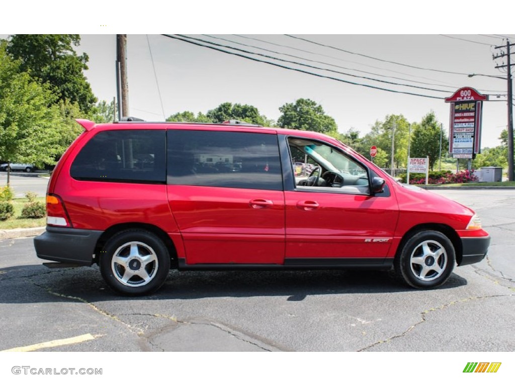 2001 Windstar SE Sport - Bright Red Metallic / Medium Graphite photo #7