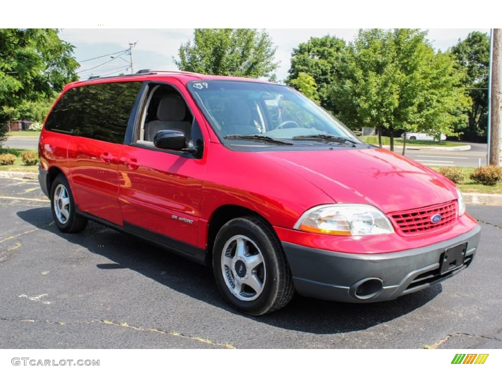 2001 Windstar SE Sport - Bright Red Metallic / Medium Graphite photo #8