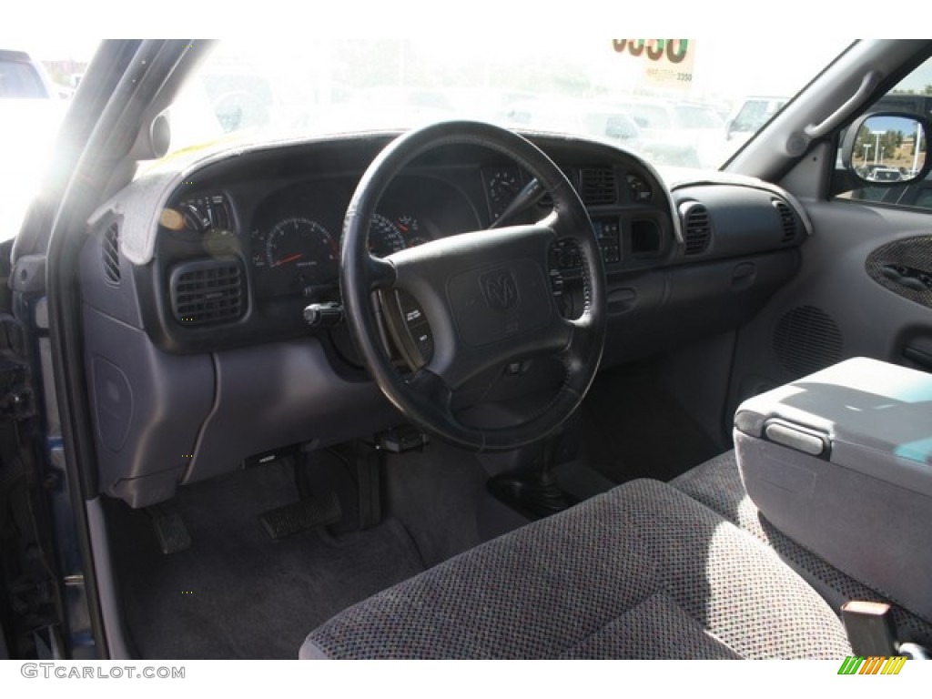 2000 Ram 1500 SLT Extended Cab 4x4 - Patriot Blue Pearlcoat / Mist Gray photo #5