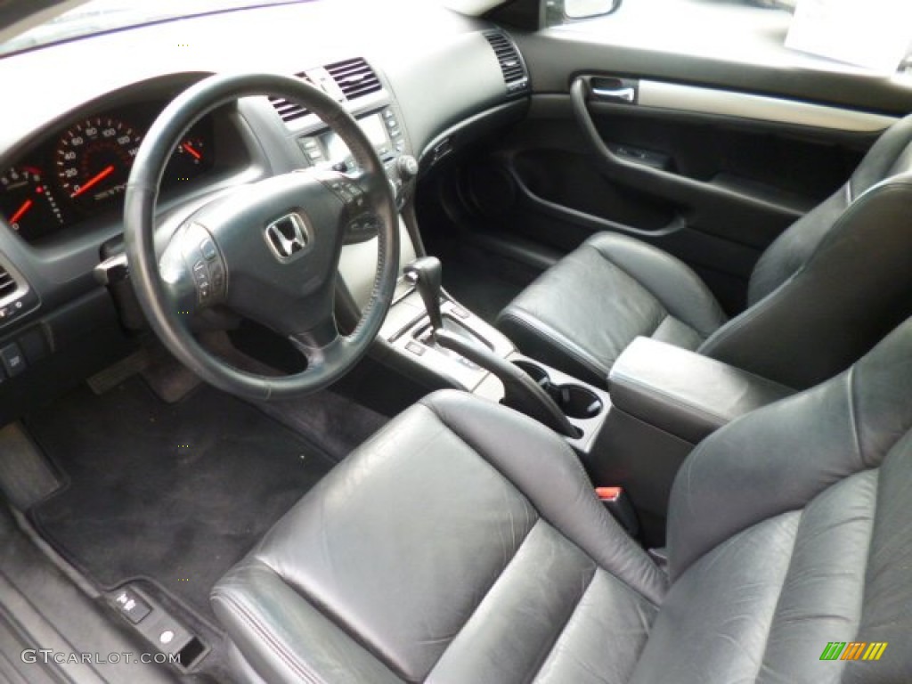 Black Interior 2004 Honda Accord Ex V6 Coupe Photo 82768720