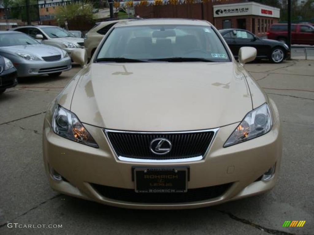 2008 IS 250 AWD - Golden Almond Metallic / Cashmere Beige photo #6