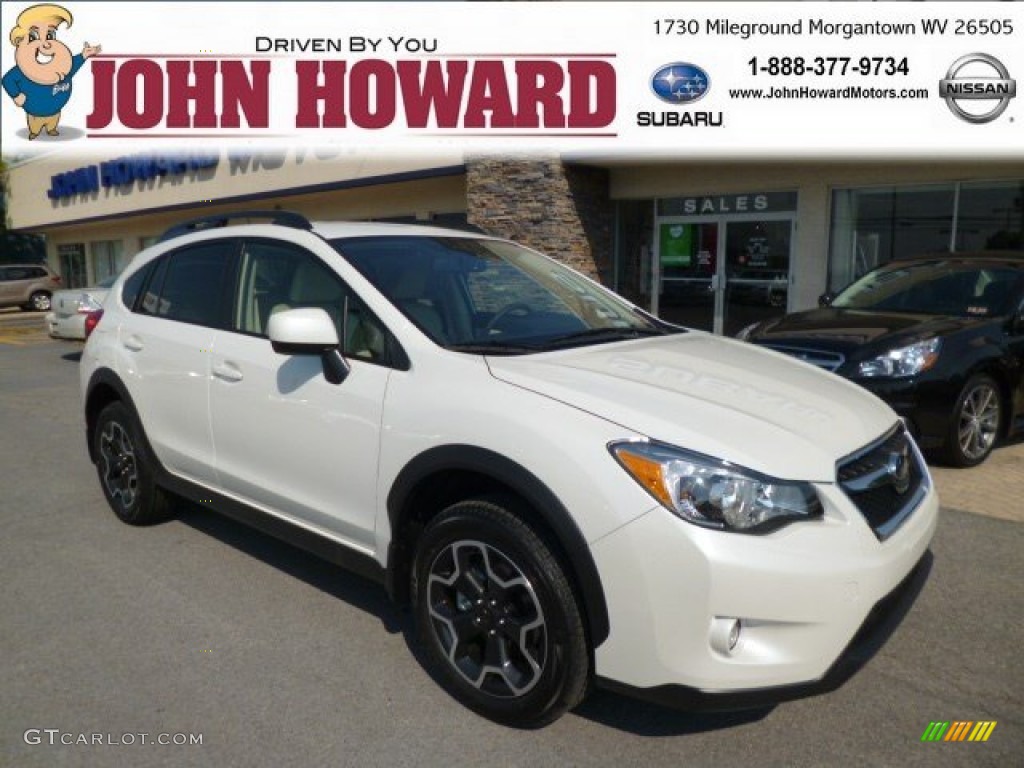 Satin White Pearl Subaru XV Crosstrek