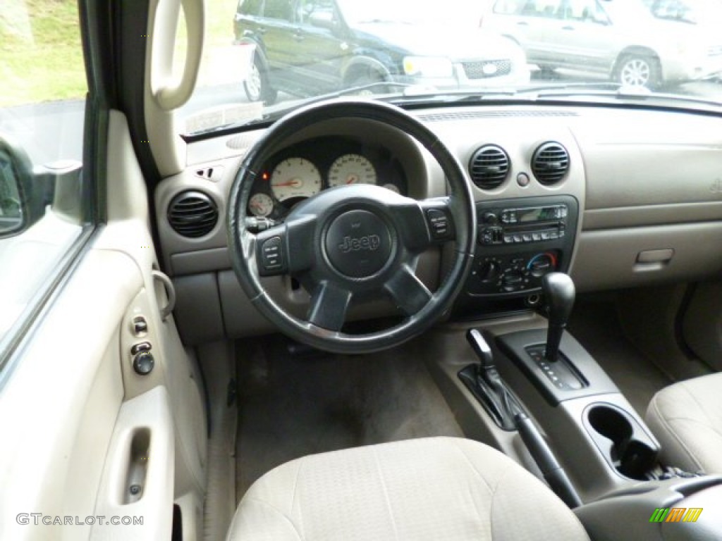 2003 Jeep Liberty Sport 4x4 Taupe Dashboard Photo #82769186