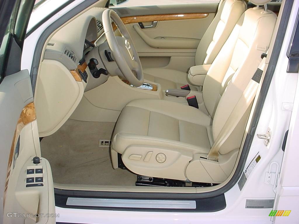 2008 A4 3.2 Sedan - Ibis White / Beige photo #9