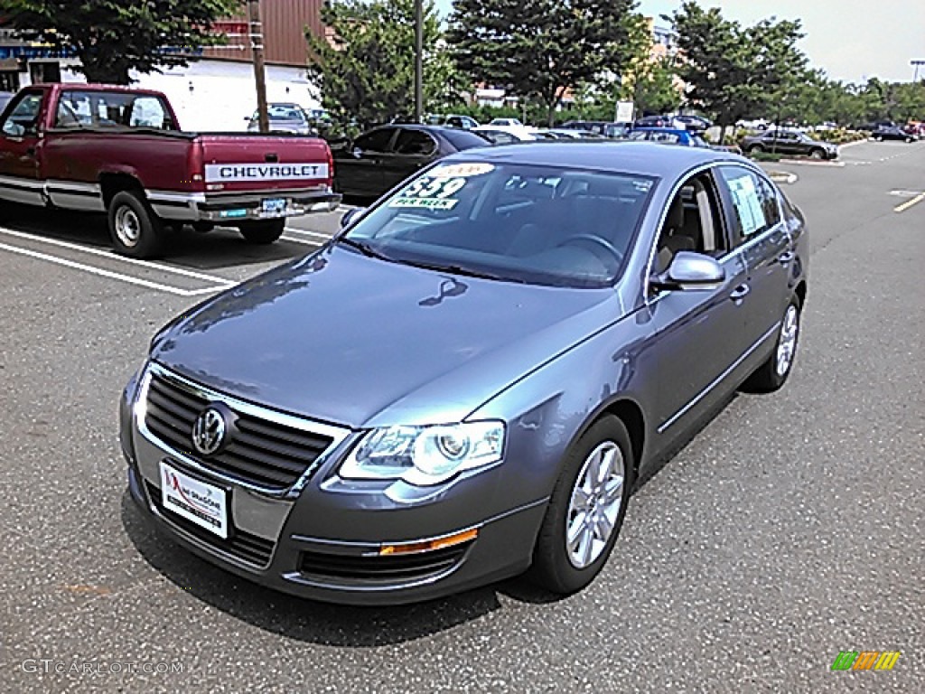 2006 Passat 2.0T Sedan - Blue Graphite Metallic / Classic Grey photo #1