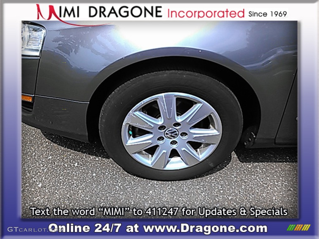 2006 Passat 2.0T Sedan - Blue Graphite Metallic / Classic Grey photo #4