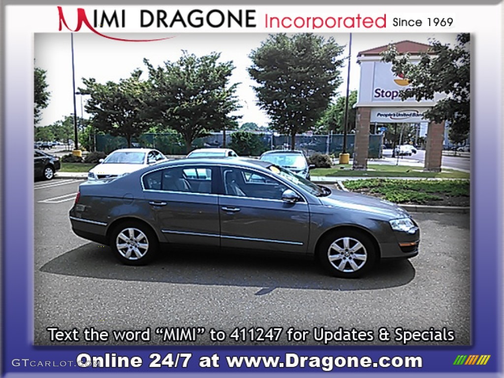 2006 Passat 2.0T Sedan - Blue Graphite Metallic / Classic Grey photo #7