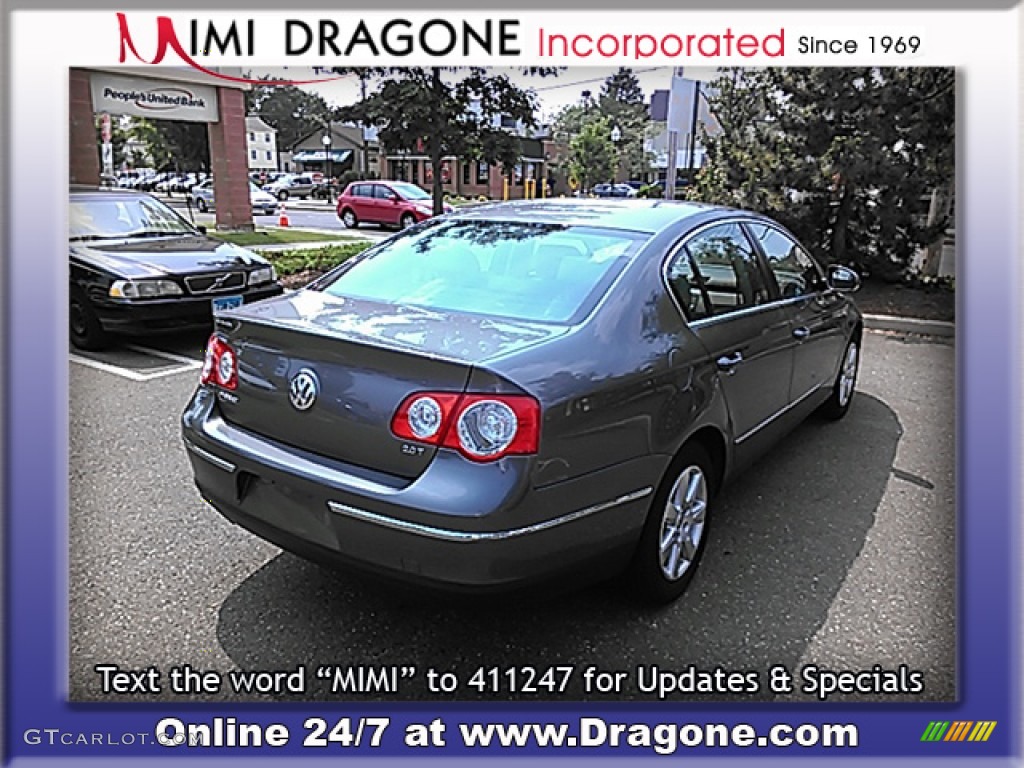 2006 Passat 2.0T Sedan - Blue Graphite Metallic / Classic Grey photo #8
