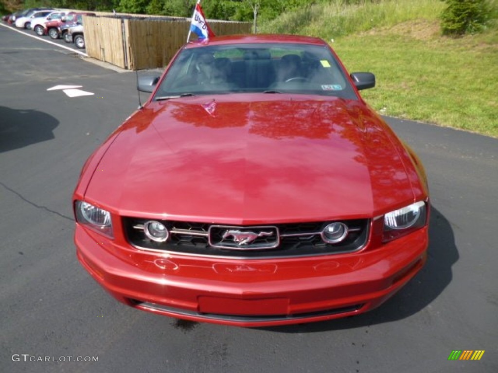 2008 Mustang V6 Premium Coupe - Dark Candy Apple Red / Dark Charcoal photo #2