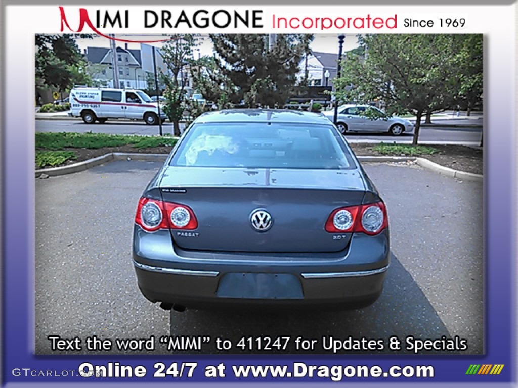 2006 Passat 2.0T Sedan - Blue Graphite Metallic / Classic Grey photo #9