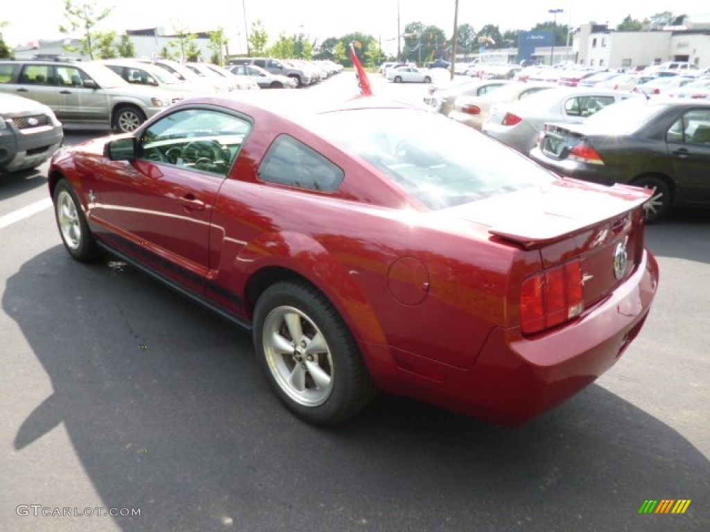 2008 Mustang V6 Premium Coupe - Dark Candy Apple Red / Dark Charcoal photo #5