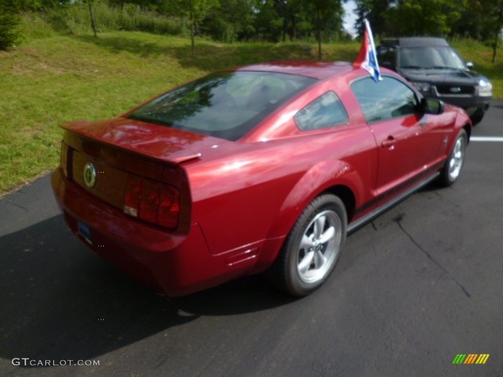 2008 Mustang V6 Premium Coupe - Dark Candy Apple Red / Dark Charcoal photo #7