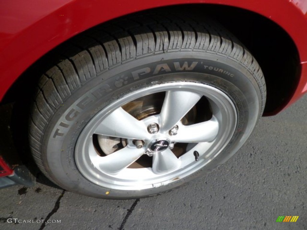 2008 Mustang V6 Premium Coupe - Dark Candy Apple Red / Dark Charcoal photo #9