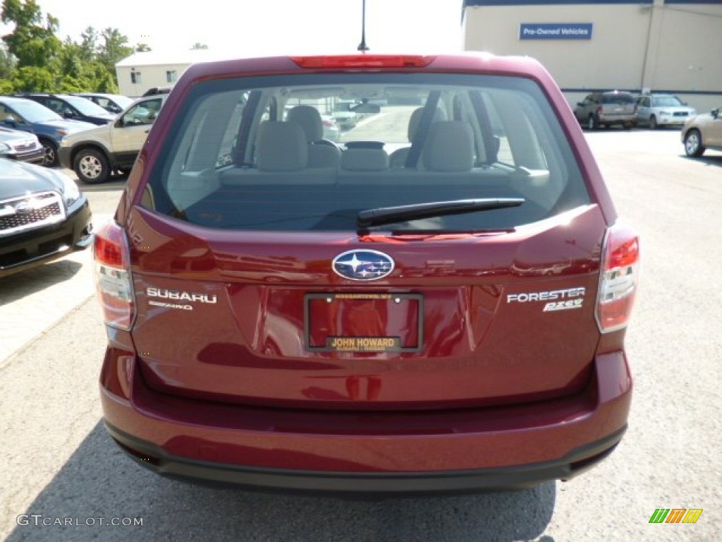 2014 Forester 2.5i - Venetian Red Pearl / Platinum photo #6