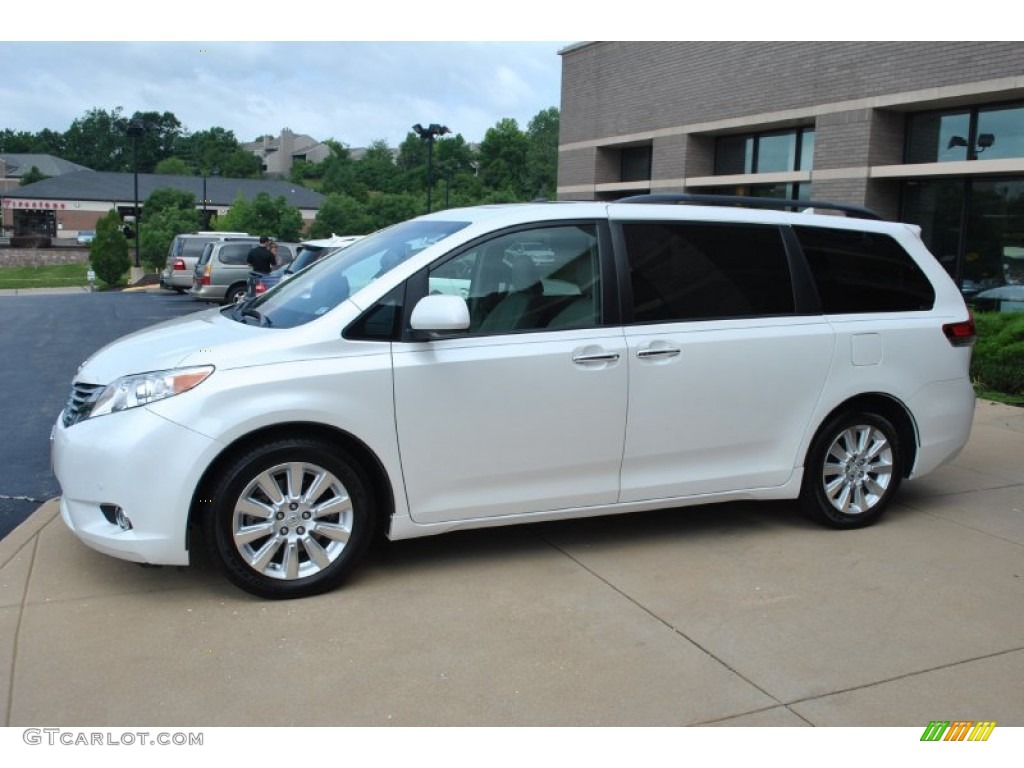 2011 Sienna Limited - Super White / Bisque photo #9