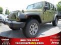 Commando Green 2013 Jeep Wrangler Unlimited Rubicon 4x4