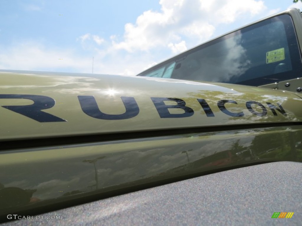 2013 Wrangler Unlimited Rubicon 4x4 - Commando Green / Black/Dark Saddle photo #6