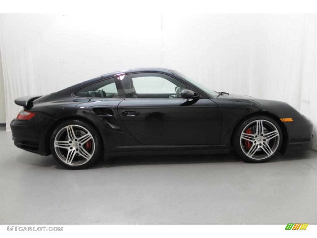 2008 911 Turbo Coupe - Black / Black photo #6