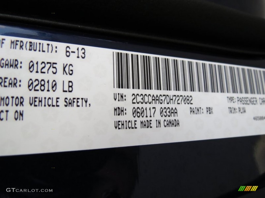 2013 Chrysler 300 Motown Color Code Photos