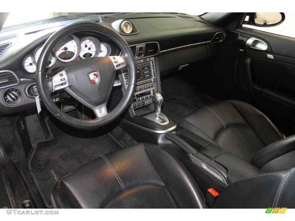 Black Interior 2008 Porsche 911 Turbo Coupe Photo #82771788