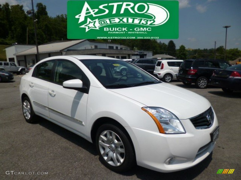 2012 Sentra 2.0 SL - Aspen White / Charcoal photo #1
