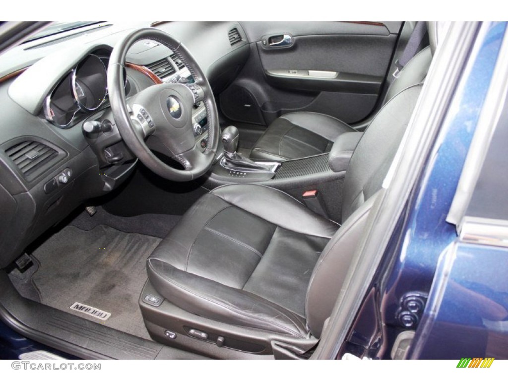 Ebony Interior 2010 Chevrolet Malibu LTZ Sedan Photo #82772610