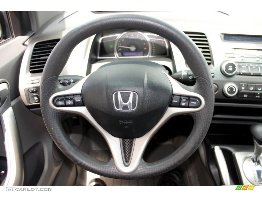 2006 Honda Civic EX Coupe Gray Steering Wheel Photo #82773507