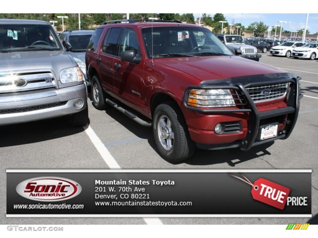 2004 Explorer XLT 4x4 - Redfire Metallic / Graphite photo #1