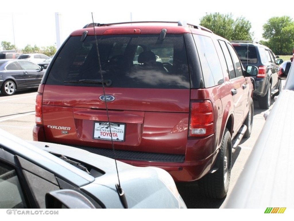 2004 Explorer XLT 4x4 - Redfire Metallic / Graphite photo #2